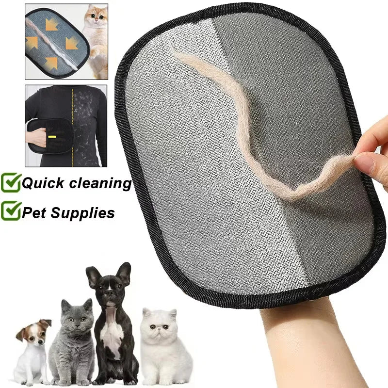 "Portable Washable Pet Hair Remover Gloves