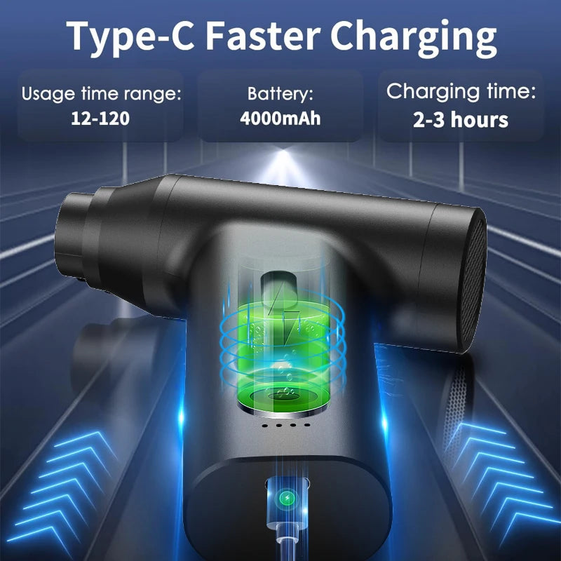 Wireless Handheld Dust Blower – For Computers, Keyboards, Cars &amp; Sofas
