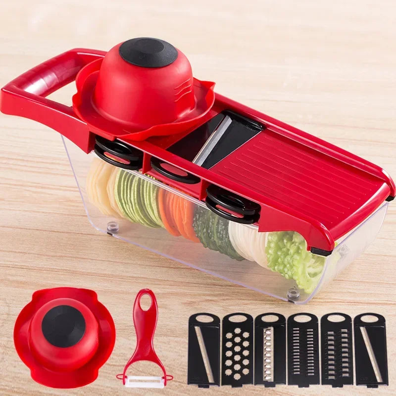 Vegetable Cutter 8 In 1 6 Dicing Blades Slicer