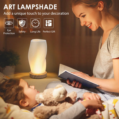 Vintage Boho Table Lamp – Cozy, Warm Lighting for Bedroom, Nightstands &amp; Desk