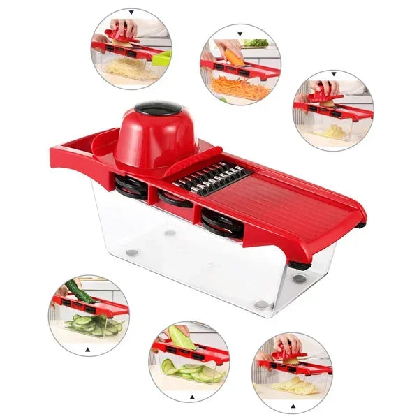 Vegetable Cutter 8 In 1 6 Dicing Blades Slicer