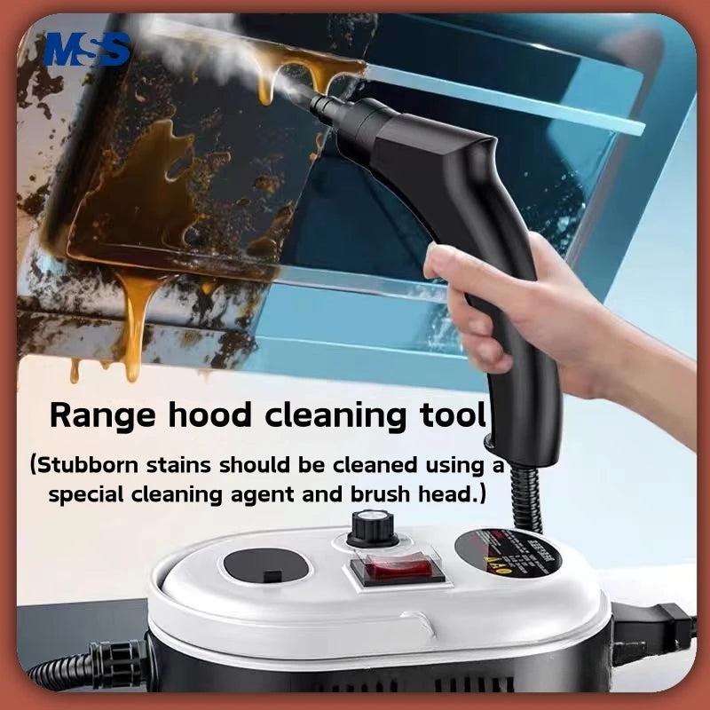"2500W Steam Cleaner for AC, Kitchen, &amp; Hood – 6 Speeds, 110V US / 220V EU