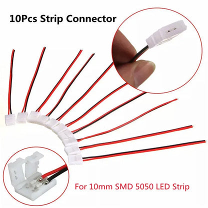 Stair PIR Motion Sensor LED Strip 12V SMD 5050 Lamp Tape + 32 Channels Staircase Step Controller + Power Supply + Connect Wire