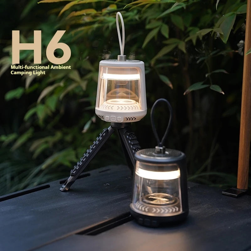 Camping Lantern Warm Light Long Battery Life Portable Tent Light Outdoor Camping Hanging Lamp Rechargeable Atmosphere Lighting