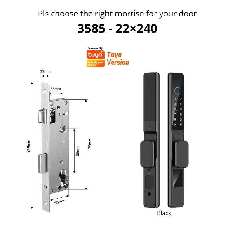 Smart Sliding Door Fingerprint Lock