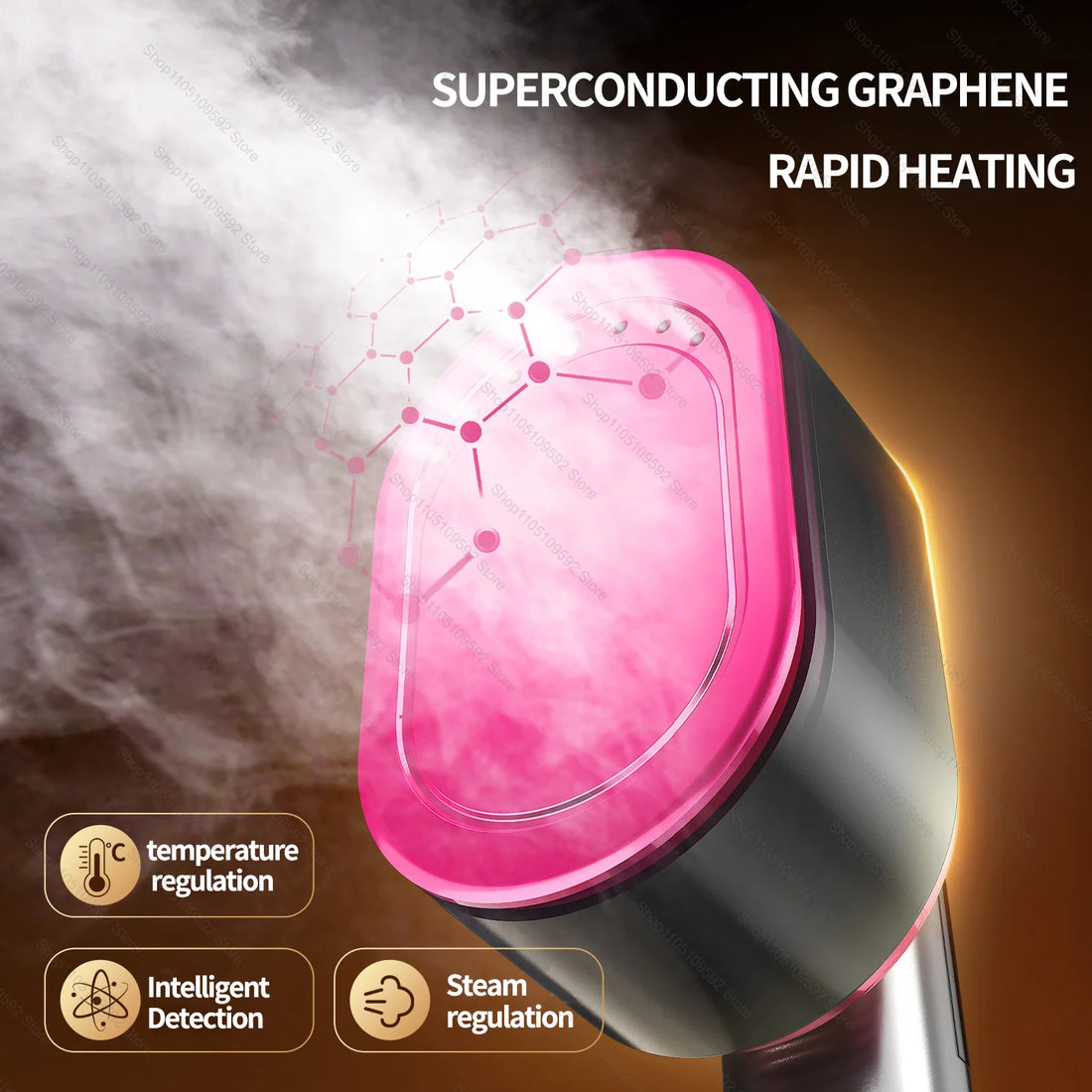 "Professional Handheld Clothes Steamer – Fast Heating, Portable for Home &amp; Travel"