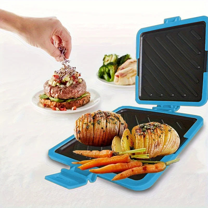 1pc Food Grade Silicone Easy-to-Use Microwave Sandwich Maker with Adjustable Silicone Straps Quick, Even Cooking for Crispy Toas