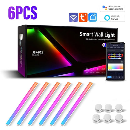 WIFI LED Smart Wall Lamp RGBIC Light Bar