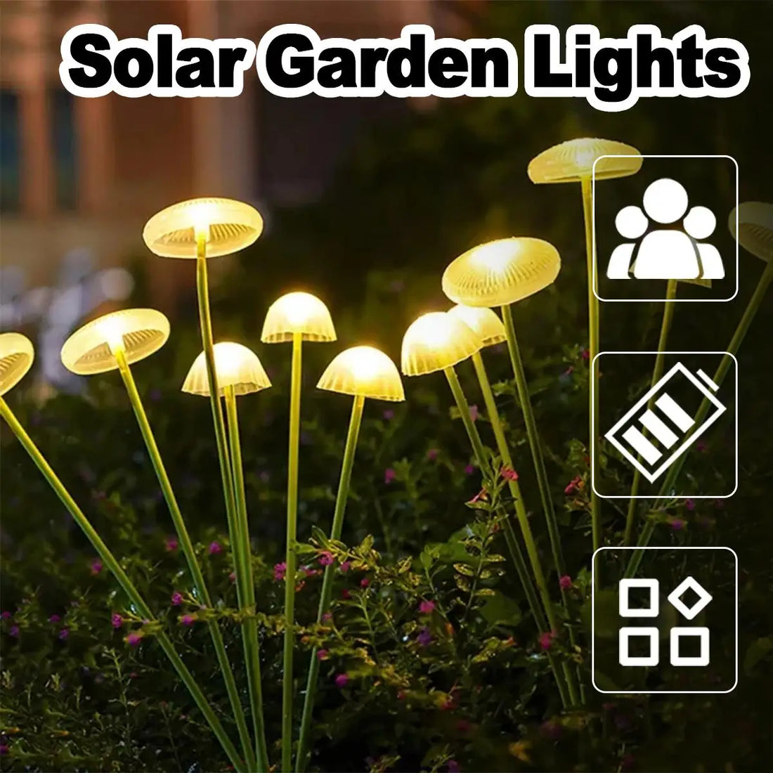 Solar Garden Lights Led Outdoor Light Driveway Round Fence Yard Waterproof Ip65 Waterproof Wall With Panel Decoration Landscape