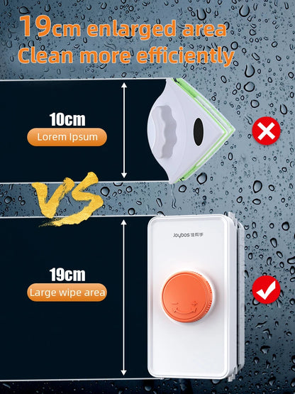 Professional Magnetic Window Cleaner – Double-Sided with Telescopic Rod"