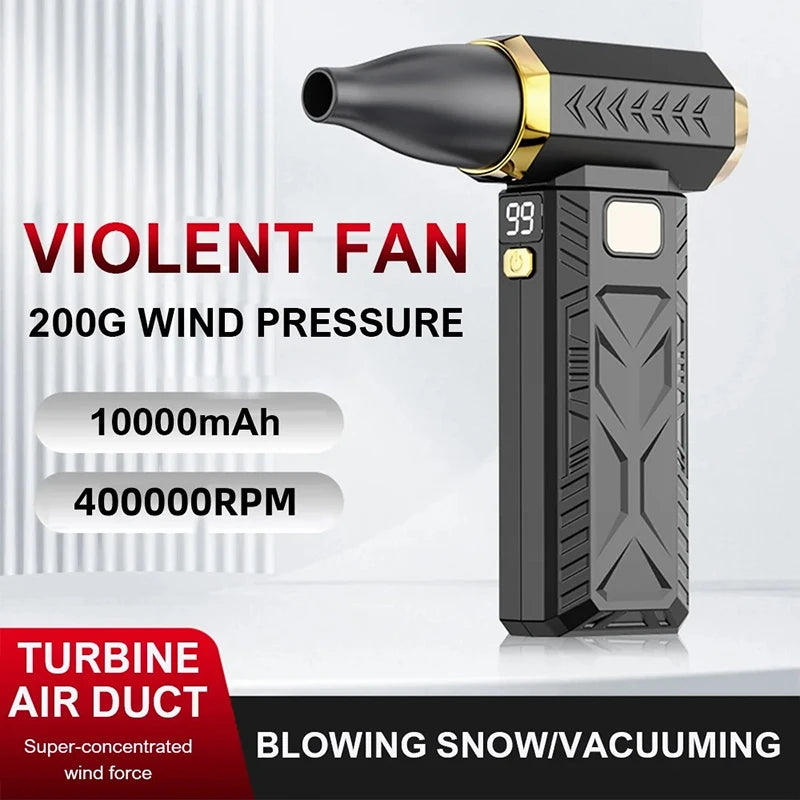 160,000RPM Super Powerful Air Blower – 2-in-1 Vacuum &amp; Blower, Brushless Turbo"