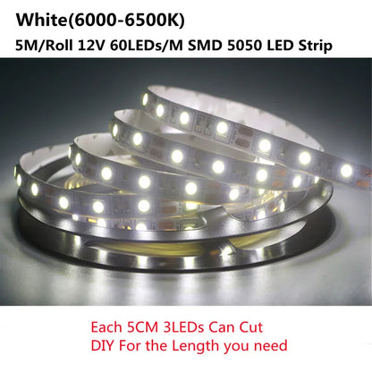 Stair PIR Motion Sensor LED Strip 12V SMD 5050 Lamp Tape + 32 Channels Staircase Step Controller + Power Supply + Connect Wire