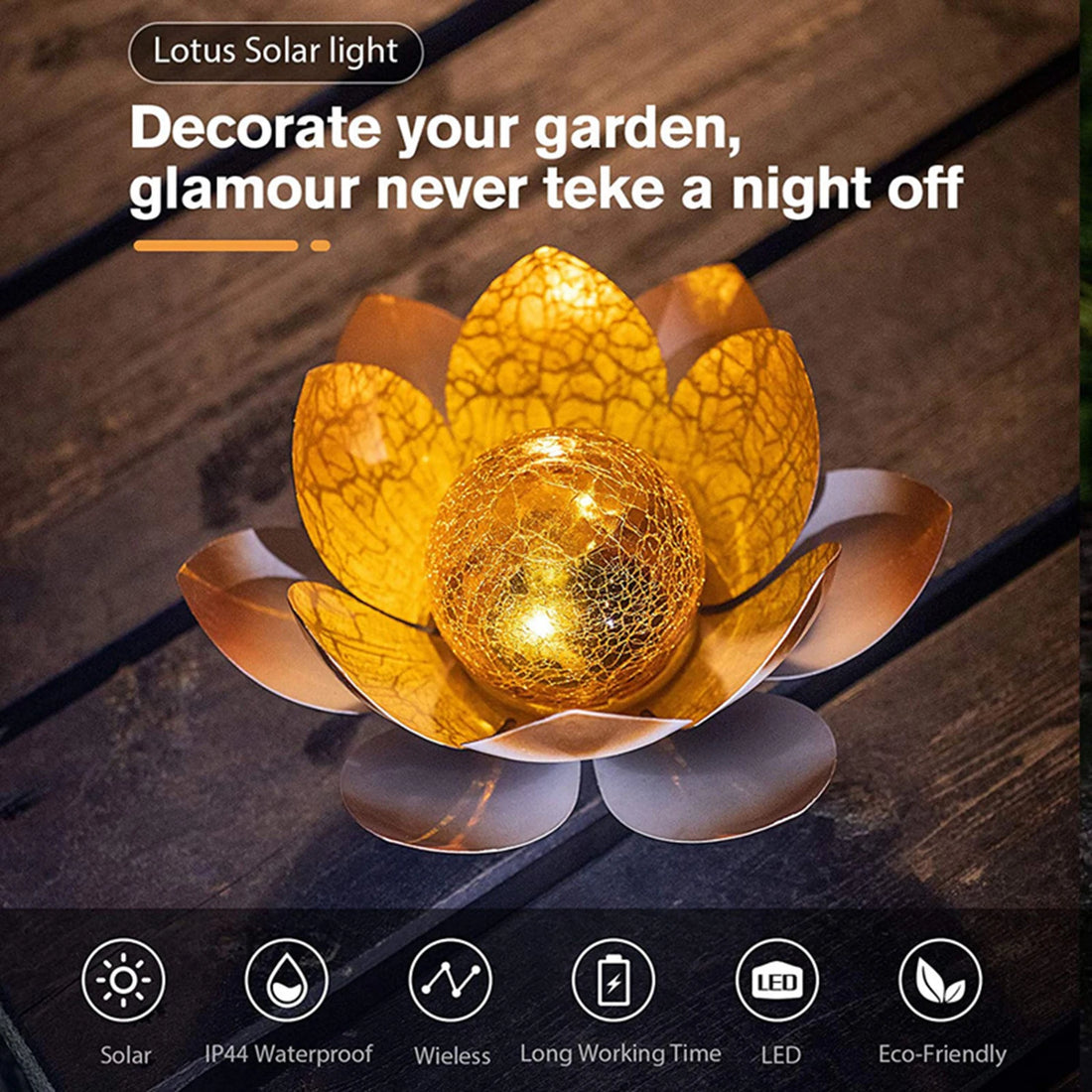 Solar Garden Lights Outdoor Waterproof LED Lotus Lamp Sunlight Yard Patio Lawn Path Driveway Decor Landscape Lights